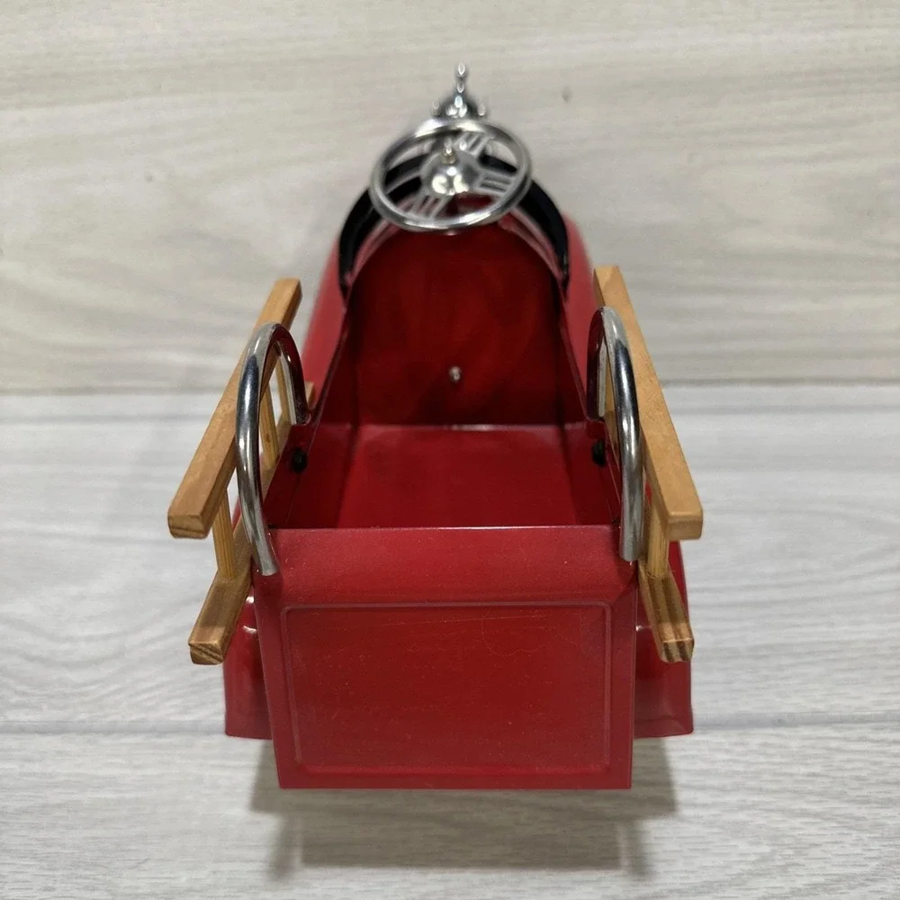 TELEFORA Vintage The Chief Fire Department Metal Toy Truck Planter 10x6x5